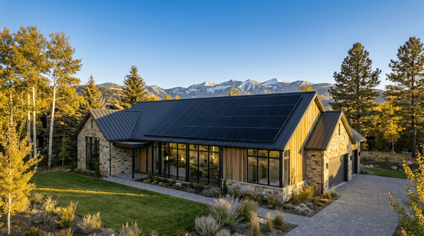 Beautiful home powered by solar through Flexpwr